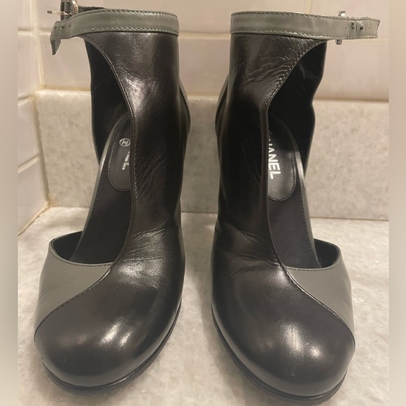 Chanel Black/Grey Bottines/Booties/Heels - Picture 1 of 11
